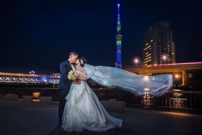 STUDIO AQUA 浅草店(スタジオAQUA)_夜景で撮影できる