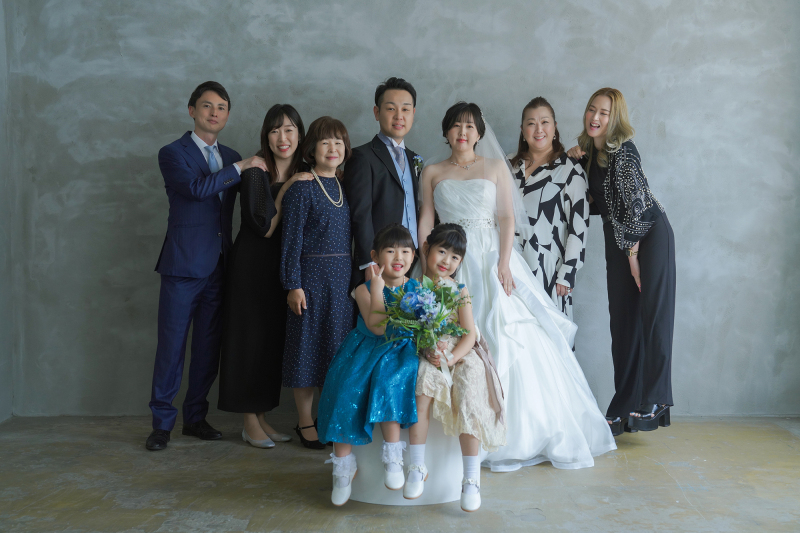 人数制限なし、ご家族そろってゆったりと撮影できます