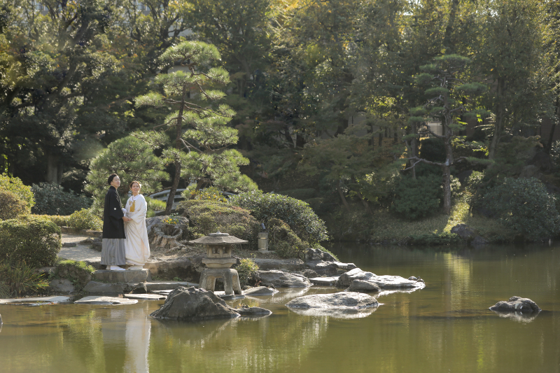 緑豊かな日本庭園【旧安田庭園ロケーション】全データ美肌レタッチ付き(150カット) + 台紙1冊