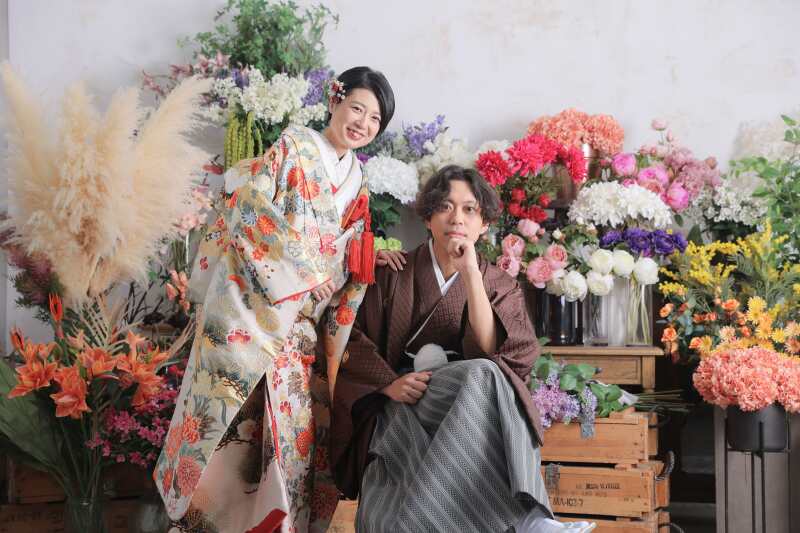 【和装ハウススタジオ】全データ美肌レタッチ付き(150カット) + 台紙1冊