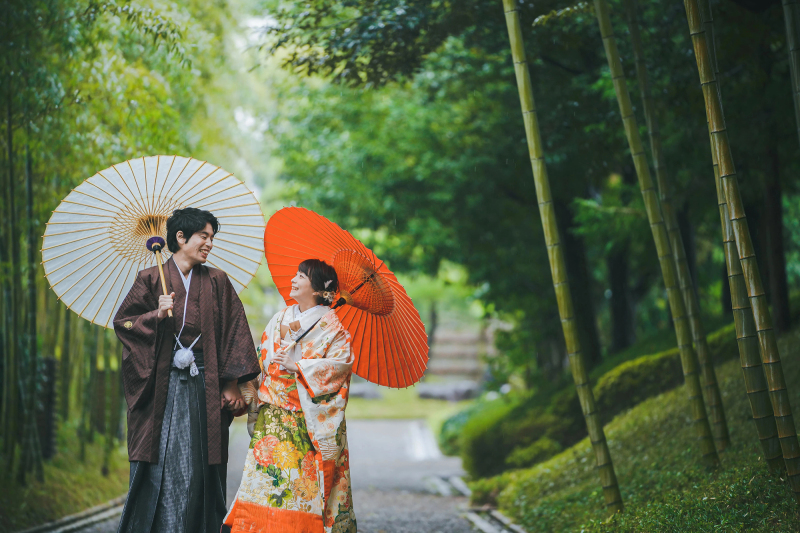 竹林も広々の庭園も楽しめる【花田苑ロケーション】全データ美肌レタッチ付き(200カット) + 台紙1冊