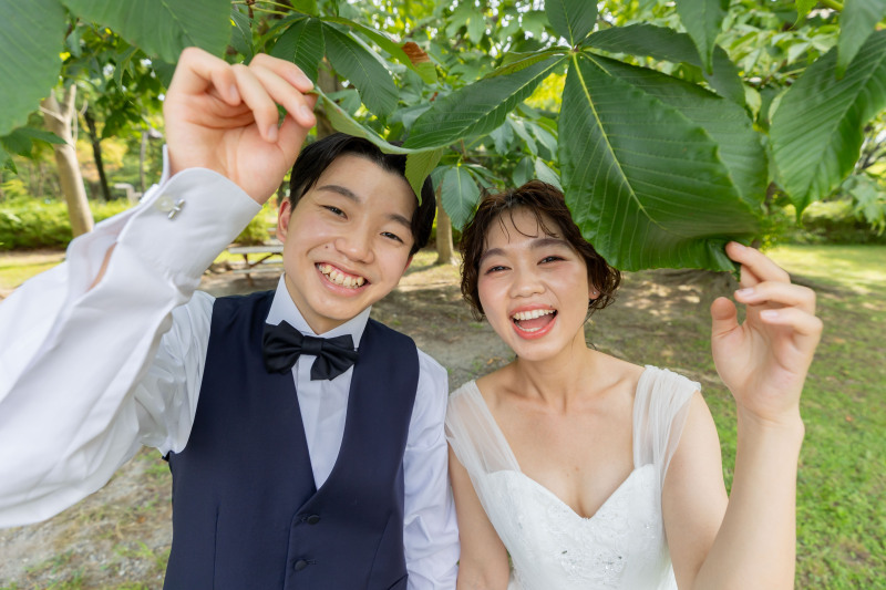 桜や紅葉が綺麗な公園【猿江恩賜公園ロケーション(和装or洋装)】全データ美肌レタッチ付き(200カット)+ 台紙1冊