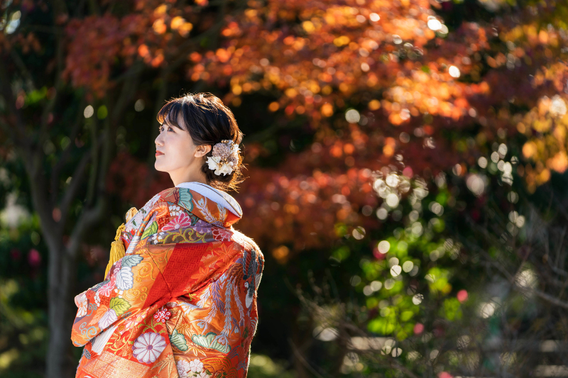 竹林も広々の庭園も楽しめる【花田苑ロケーション】全データ美肌レタッチ付き(200カット) + 台紙1冊