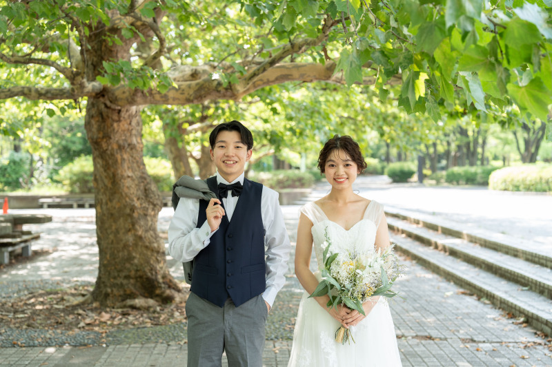桜や紅葉が綺麗な公園【猿江恩賜公園ロケーション(和装or洋装)】全データ美肌レタッチ付き(200カット)+ 台紙1冊