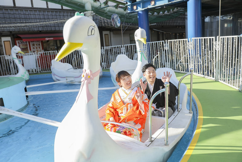 【花やしきロケーション(和装or洋装)】全データ美肌レタッチ付き(200カット)+ 台紙1冊