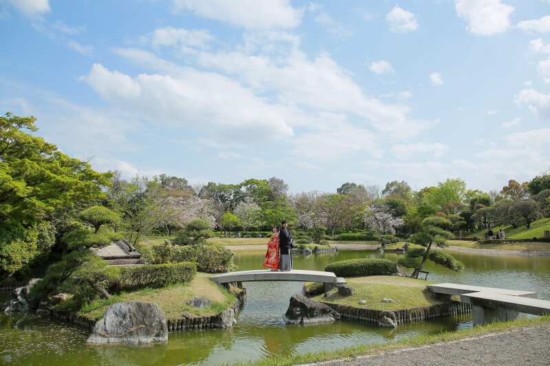 竹林も広々の庭園も楽しめる【花田苑ロケーション】全データ美肌レタッチ付き(200カット) + 台紙1冊