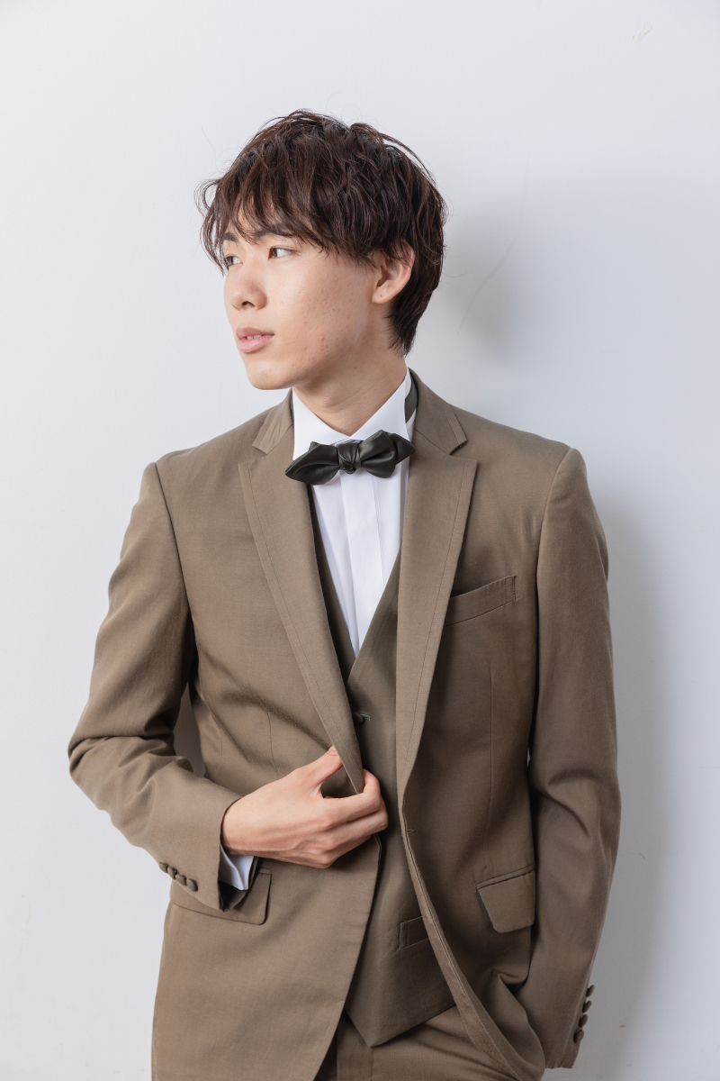 ノッチドラペルカジュアルカーキタキシード/カーキ