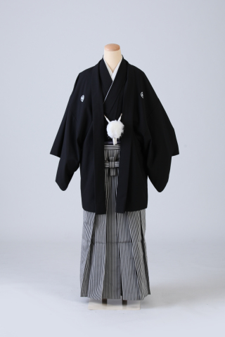 黒×ストライプ