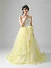 ED61069 白小花イエローフリルAライン