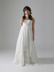 10914 総レースバックフリルエンパイア