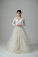 ★WD00325 Vカットレース(長袖付)