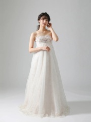 10434　ゴールドレースピンク花刺繍