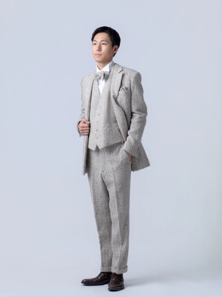 ベージュツイード