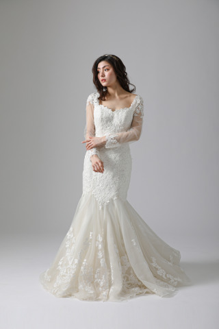 WD00297 切替レース（長袖付）