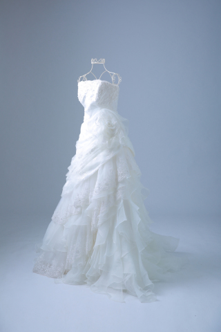 ★10610 総レース斜めドレープ