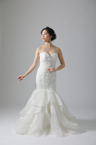 62436　胸元プリーツ