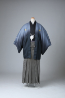 グレーグラデーション×ストライプ