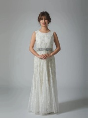 62332 ゴールド刺繍　黒リボン