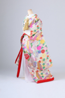 白にピンク・蝶・花