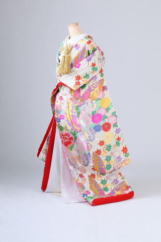 白にピンク・蝶・花