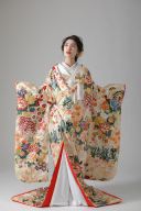 IU00351/慶翔桃山富貴文　白