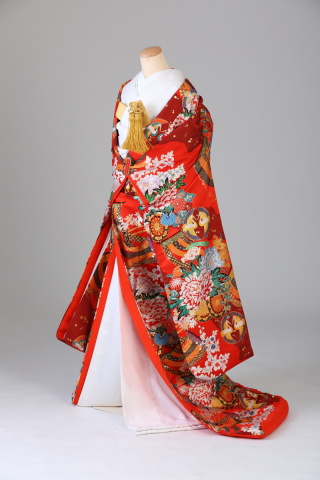 朱赤・鶴・花車