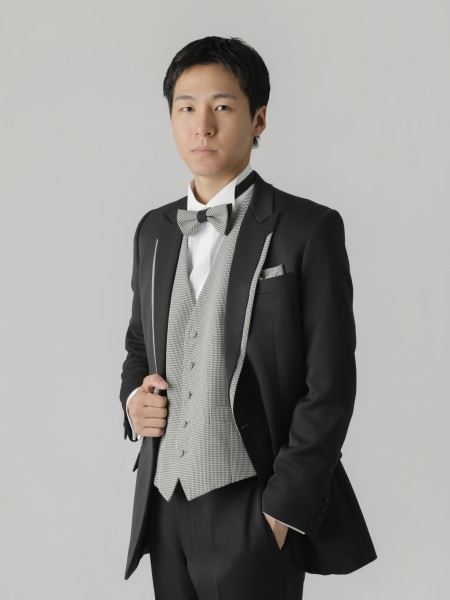 ブラック千鳥柄タキシード