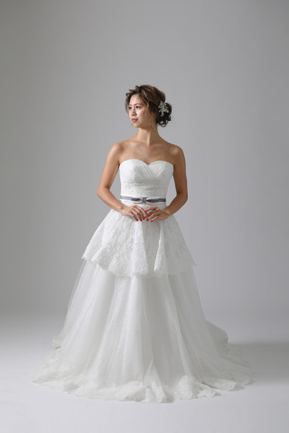 63072　シースルー総刺繍　ペプラム