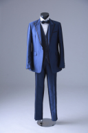 ネイビードット柄ベスト