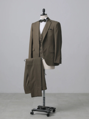 ノッチドラペルカジュアルカーキタキシード/カーキ