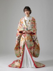 IU01576　春秋桜花地紋