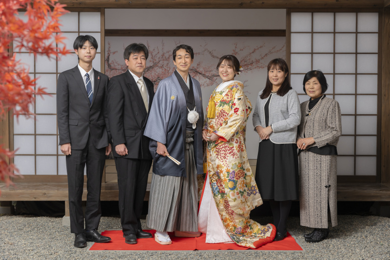 和装の最後にはご家族様も一緒に♪