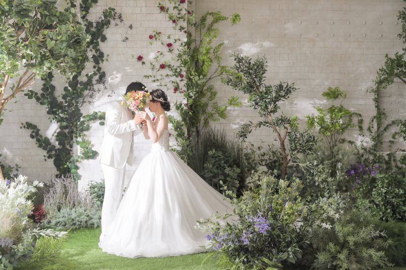 ガーデンの中で