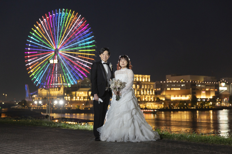 和装スタジオ＆みなとみらい夜景ロケーション撮影レポート
