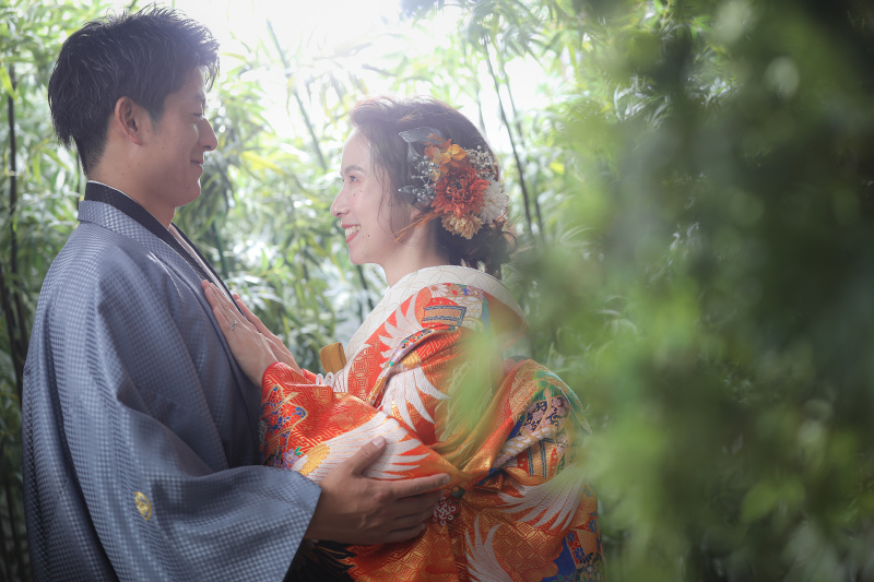 屋内庭園スタジオでは大人気の背景!