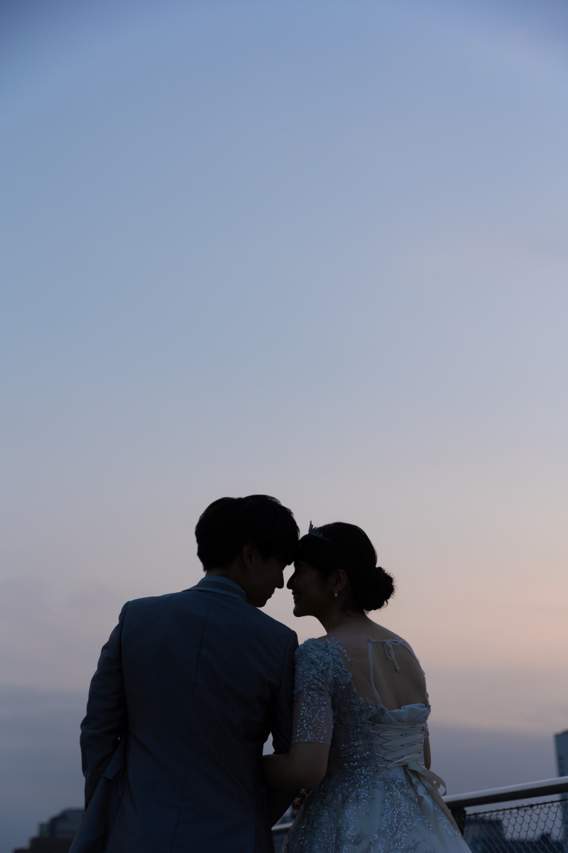 夕景からスタート