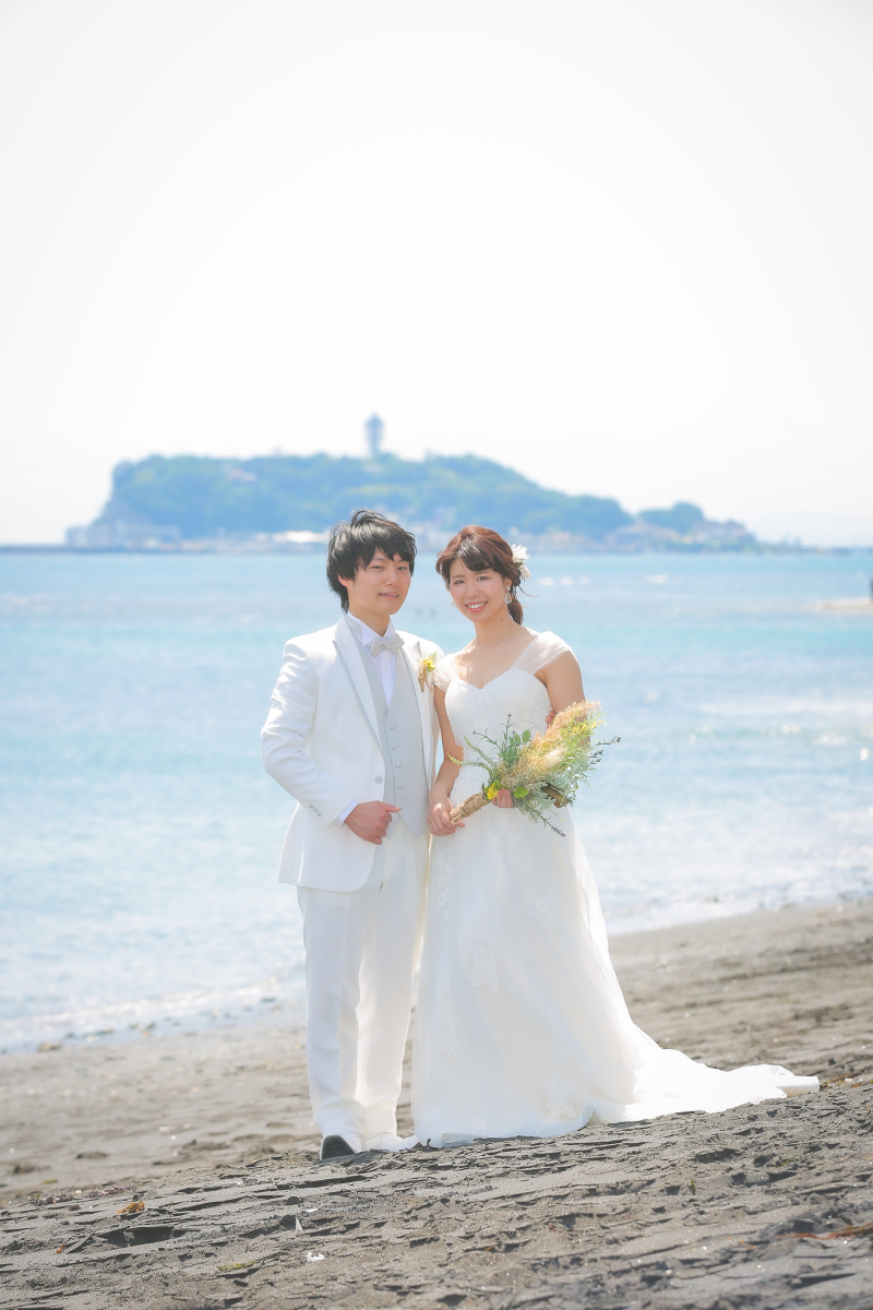 THE湘南!な江ノ島を背景に!