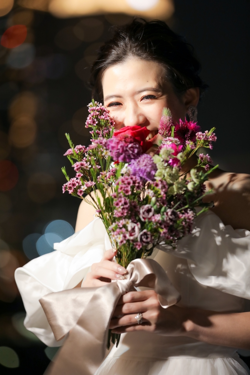 お花と一緒に♡