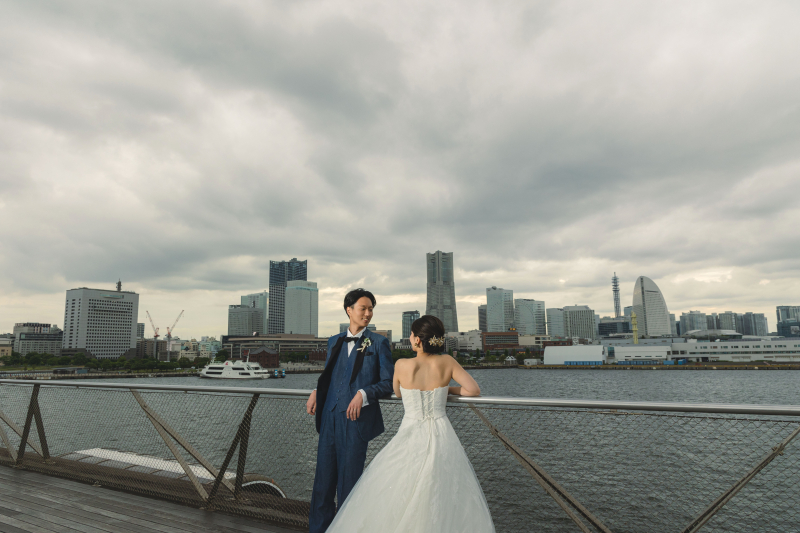 曇り空でもロケーション撮影