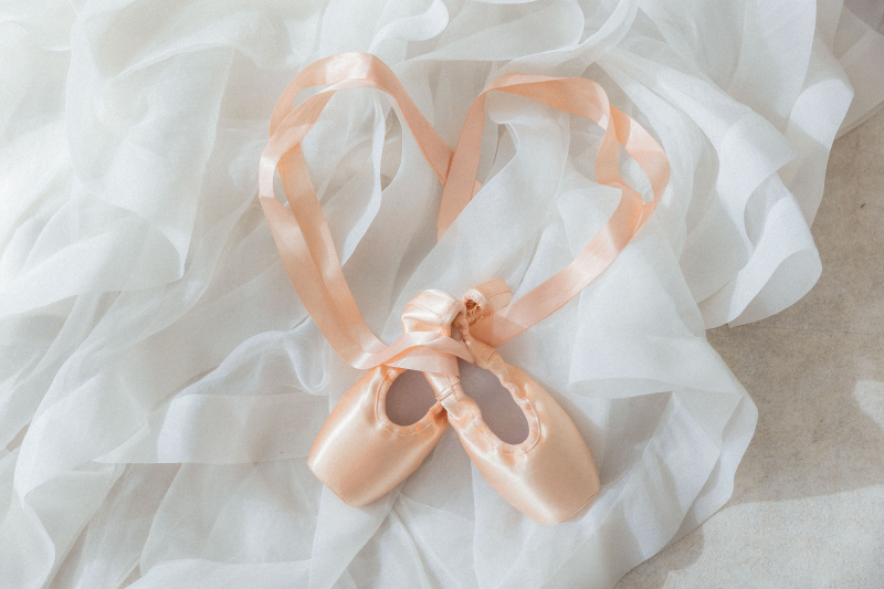 トウシューズでハート