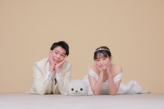 お二人と一匹と【洋装ハウススタジオ】