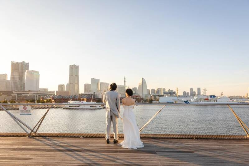 みなとみらいが広く見渡せる場所でも