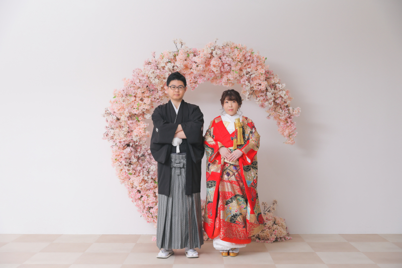 最初は和装で!