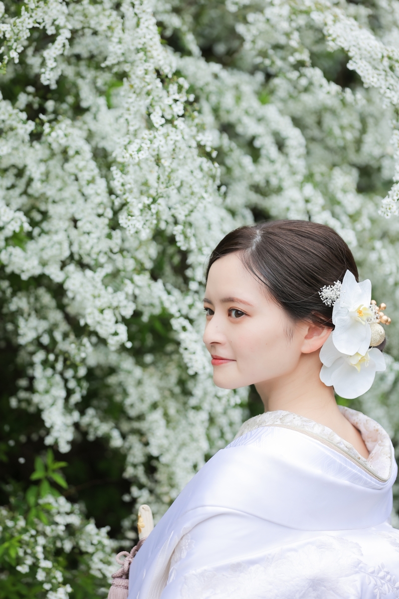 和帽子を外して洋髪でも♪