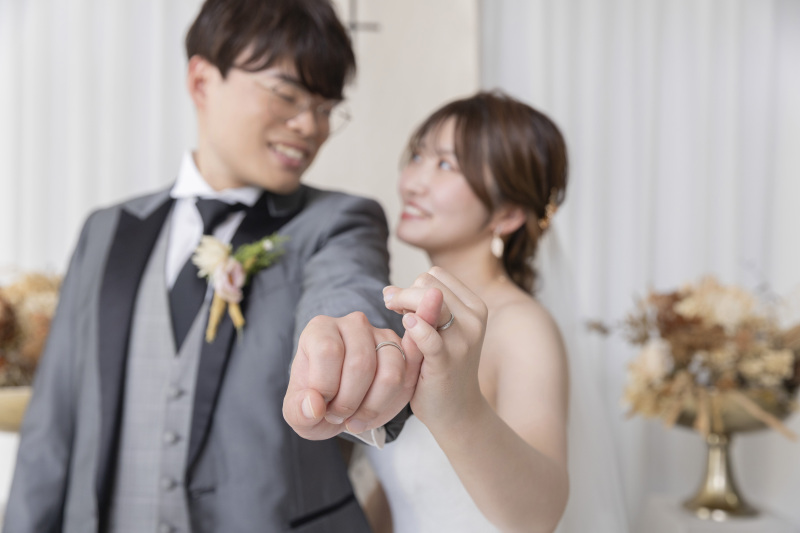 指輪がメインのお写真も