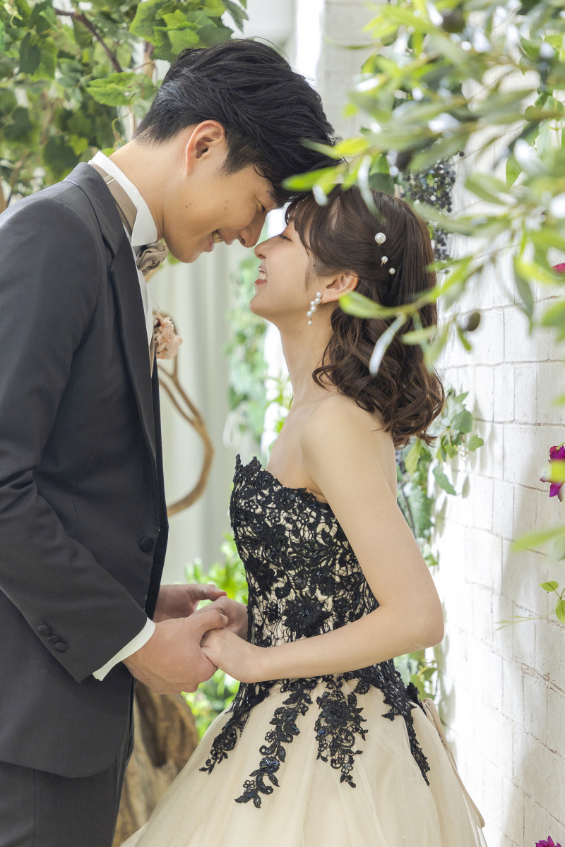 鼻と鼻をくっつけて