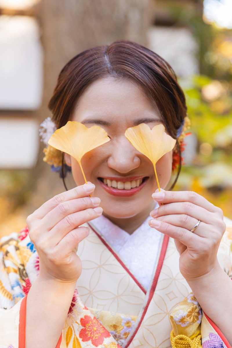 イチョウと一緒に
