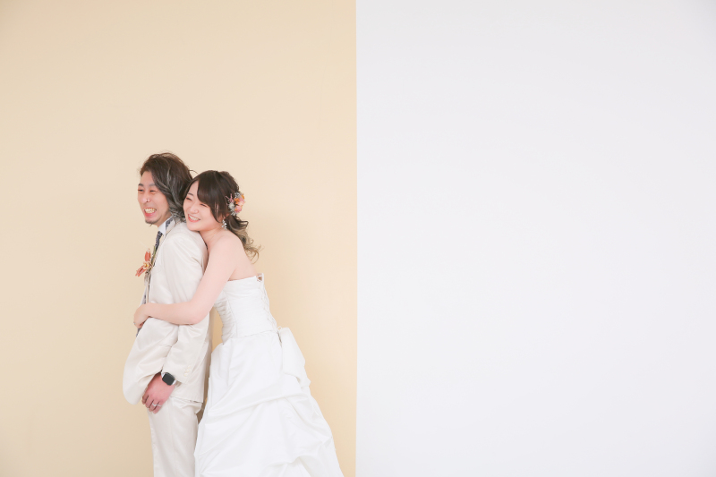 後ろからギュッッと！