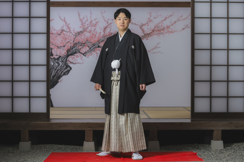 新郎様のソロショット　