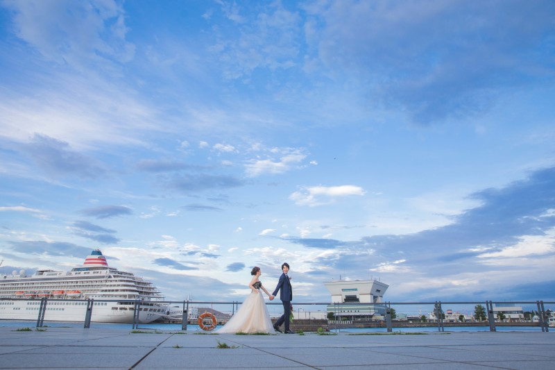 雨上がりの空の色